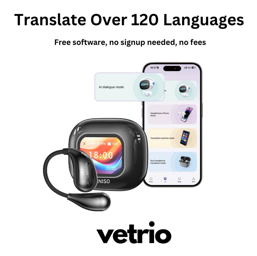 Vetrio AI Translator Earbuds